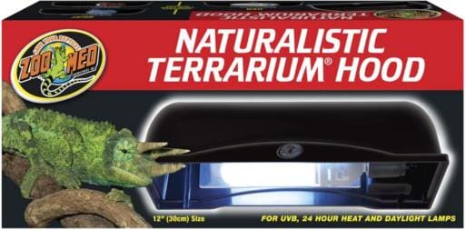 Zoo Med Laboratories Natural Terrarium Hood Cover for UVB Heat and Daylight Lambs- 12" Inches