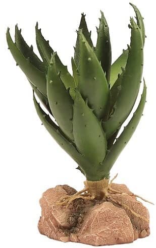 Zoo Med Laboratories Naturalistic Desert Plant Green Aloe Plastic Plant Terrarium Décor