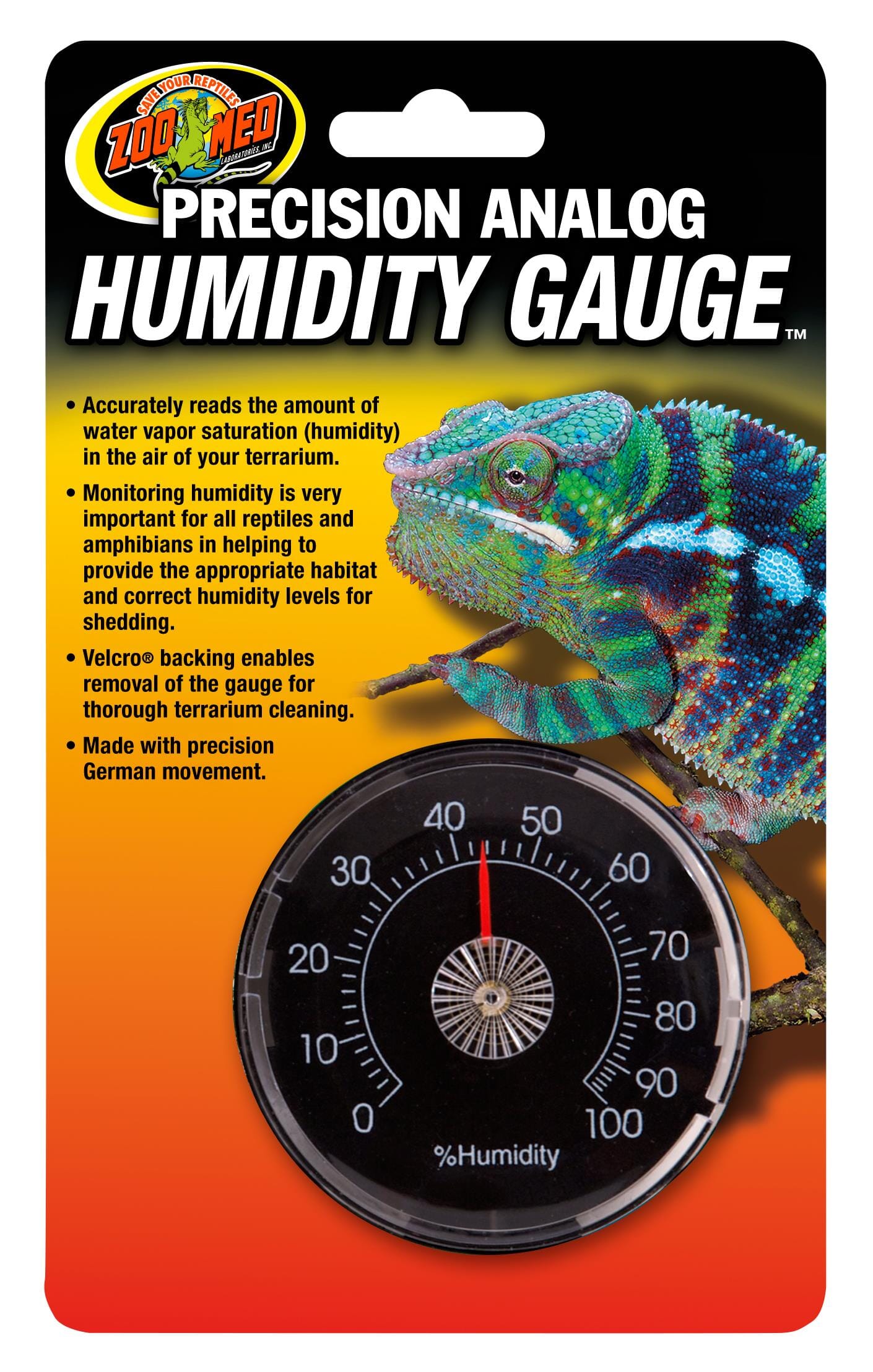 Zoo Med Laboratories Precision Analog Humidity Guage for Terrarium