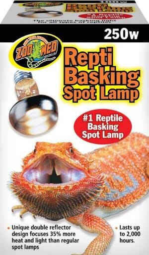 Zoo Med Laboratories Repti Basking Reptile Heating Spot Lamp - 250 Watt