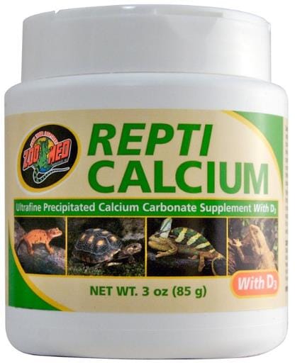 Zoo Med Laboratories Repti Calcium® Ultra-Fine Precipitated Calcium Carbonate Supplement with Vitamin D3 - 3 Oz