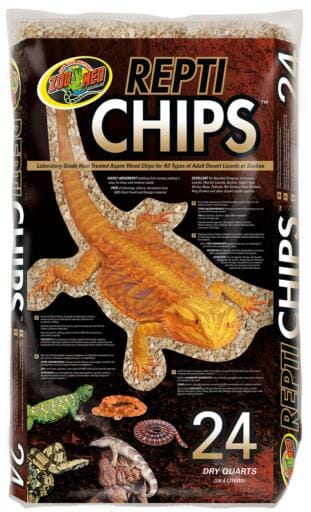 Zoo Med Laboratories Repti Chips Natural Aspen Wood Reptile Substrate - 24QT