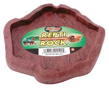 Zoo Med Laboratories Repti Rock Reptiles Food Dish Green Color Small