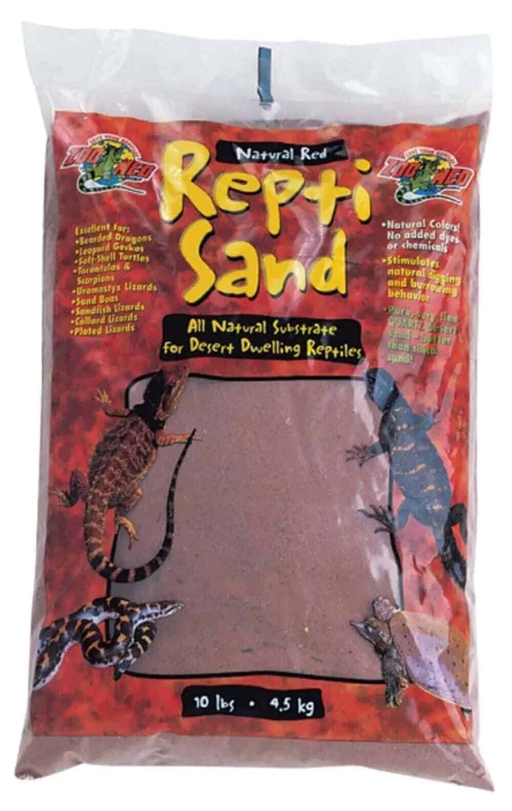 Zoo Med Laboratories Reptisand® All Natural Terrarium Sand Natural Red - 10 Lbs