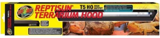 Zoo Med Laboratories ReptiSun T5 High-Output Bulb and Terrarium Hood - 24 Watt - 24" Inches