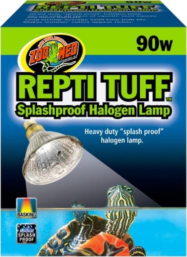 Zoo Med Laboratories ReptiTuff Splashproof Terrarium and Aquatic Turtle Halogen Lamp - 90 Watt