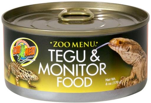 Zoo Med Laboratories Tongue Skink and Tegu Monitor Reptile Wet Canned Food - 6 Oz
