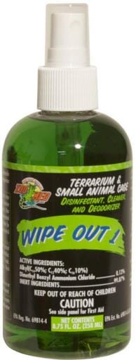 Zoo Med Laboratories Wipe Out 1 Terrarium & Small Animals Cage Disinfectant, Cleaner & Deodorizer - 8.75 Oz