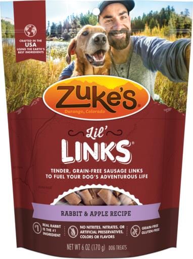 Zuke's Lil' Links Rabbit and Apple Soft and Chewy Dog Treats - 6 Oz