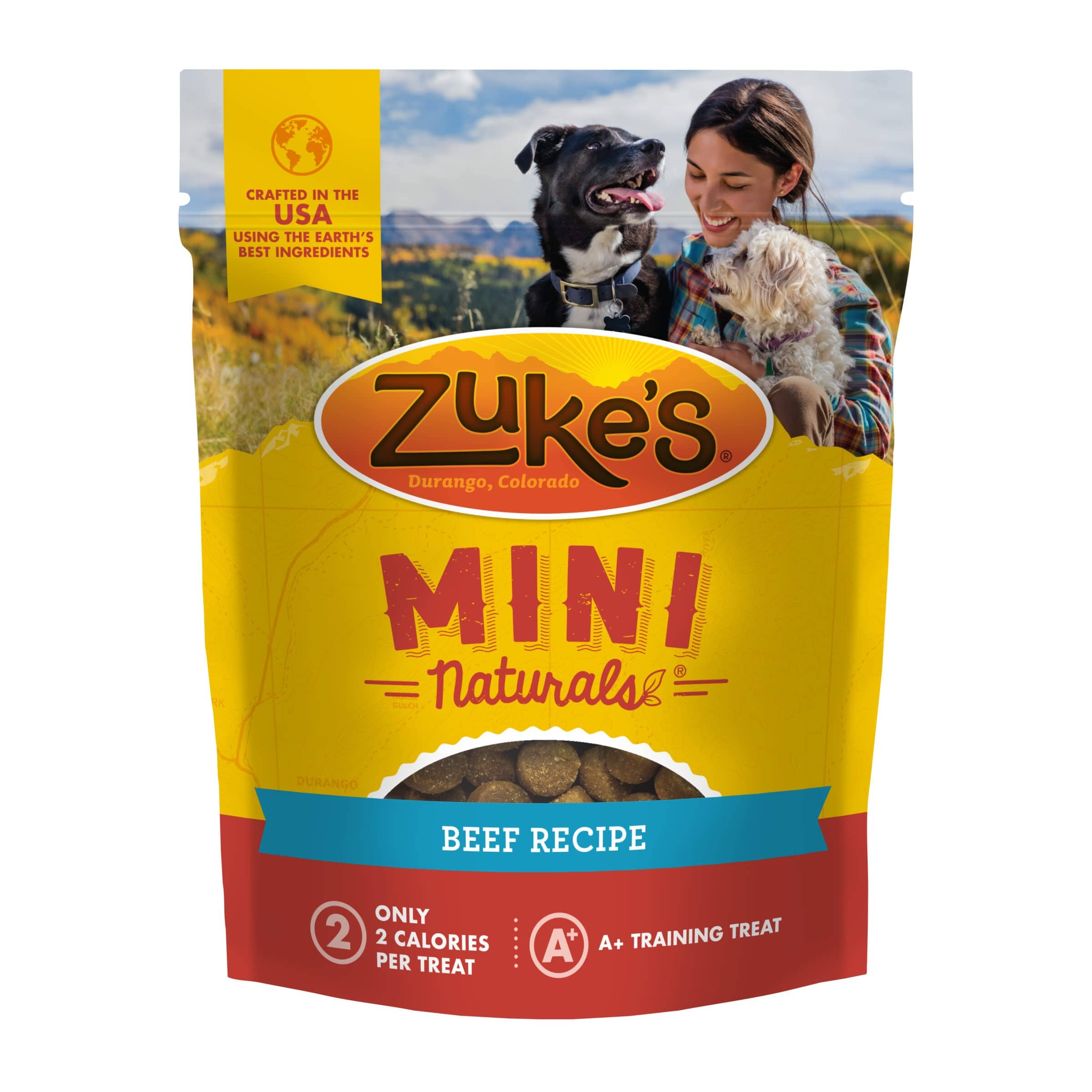Zukes Mini Naturals Beef Recipe Training Soft and Chewy Dog Treats 16 Oz