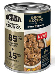 Acana 'Kentucky Dogstar Chicken' Duck Recipe in Bone Broth Dog Food - 12/12.8 oz Cans -...
