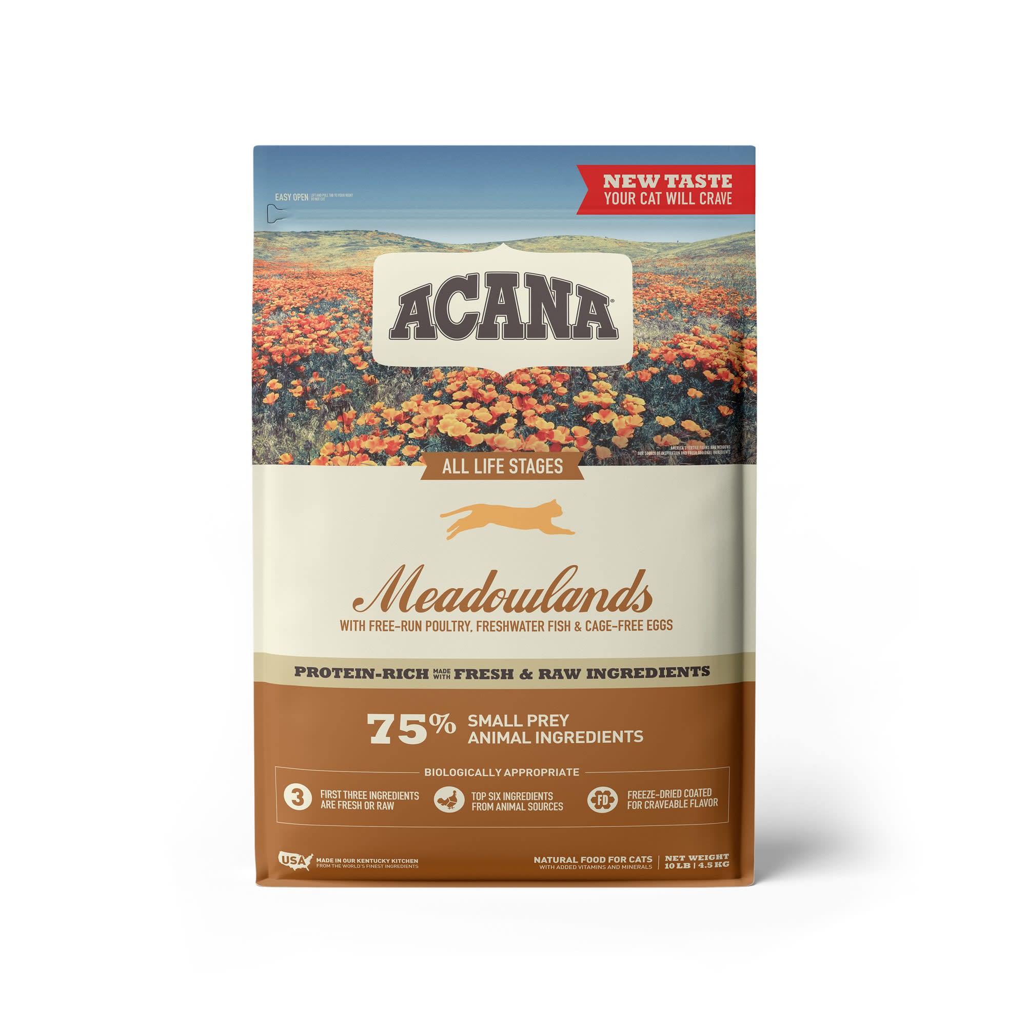 Acana 'Kentucky Dogstar Chicken' Meadowlands Cat Dry Cat Food - 10 lb Bag