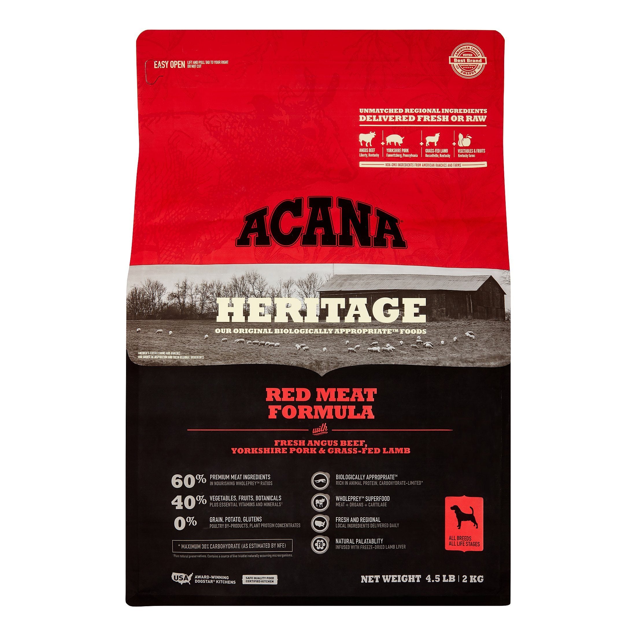 Acana 'Kentucky Dogstar Chicken' Meats Dry Dog Food - 4.5 lb Bag
