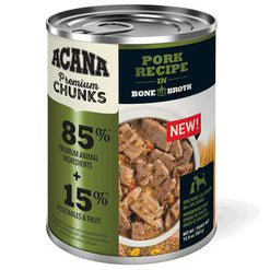 Acana 'Kentucky Dogstar Chicken' Pork Recipe in Bone Broth Dog Food - 12/12.8 oz Cans - Case of 1