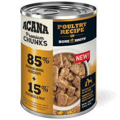 Acana 'Kentucky Dogstar Chicken' Poultry Recipe in Bone Broth Dog Food - 12/12.8 oz Cans - Case of 1