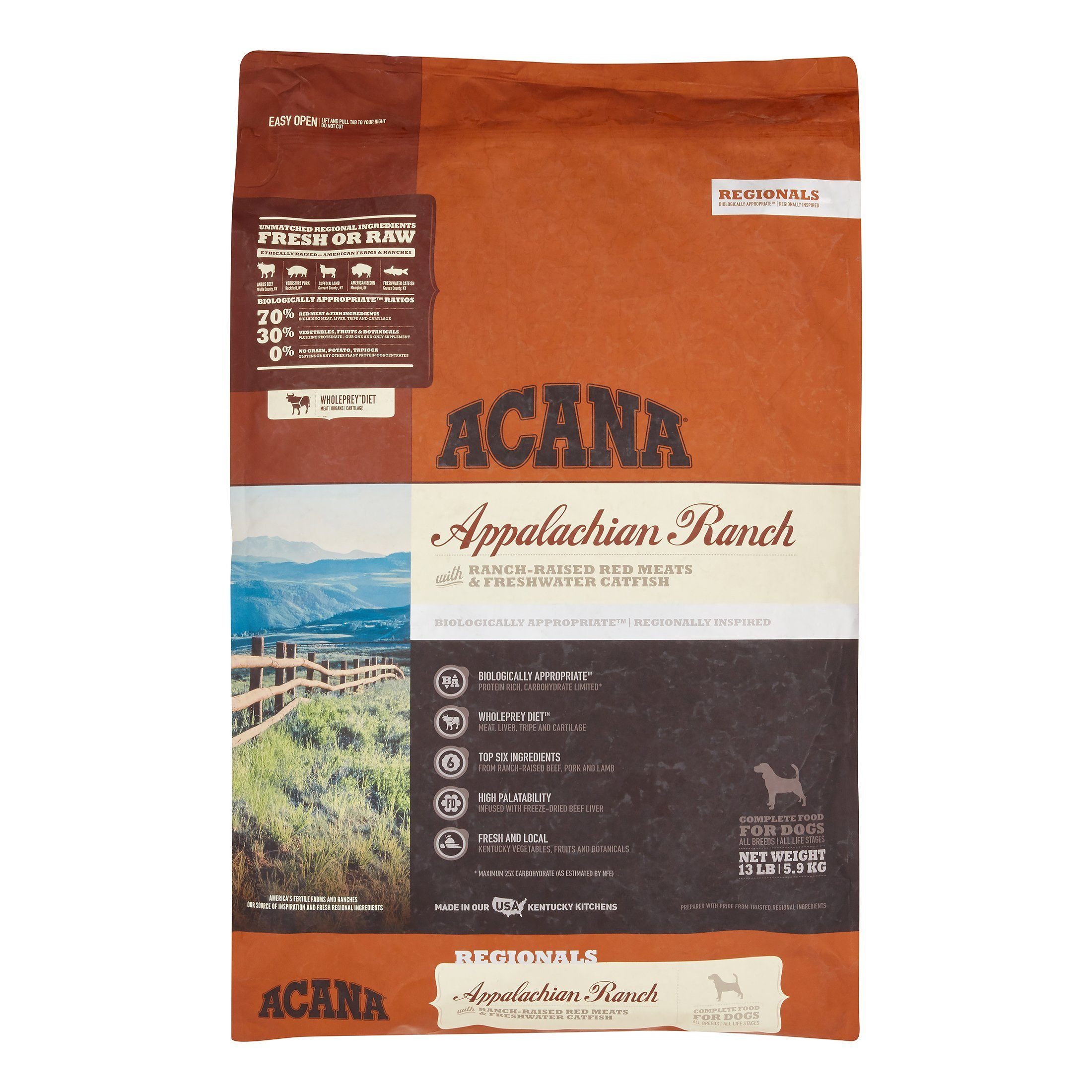 Acana 'Kentucky Dogstar Chicken' Regionals Appalachian Ranch Dog Dry Dog Food - 13 lb Bag