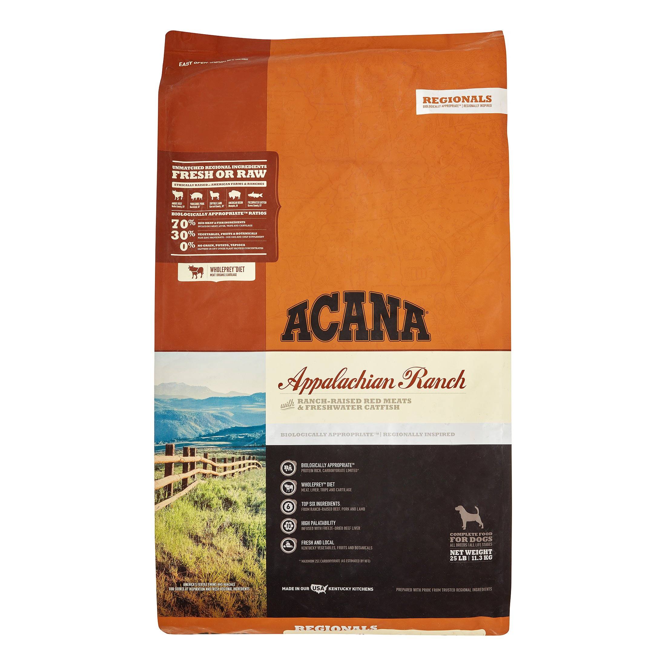 Acana 'Kentucky Dogstar Chicken' Regionals Appalachian Ranch Dog Dry Dog Food - 25 lb Bag