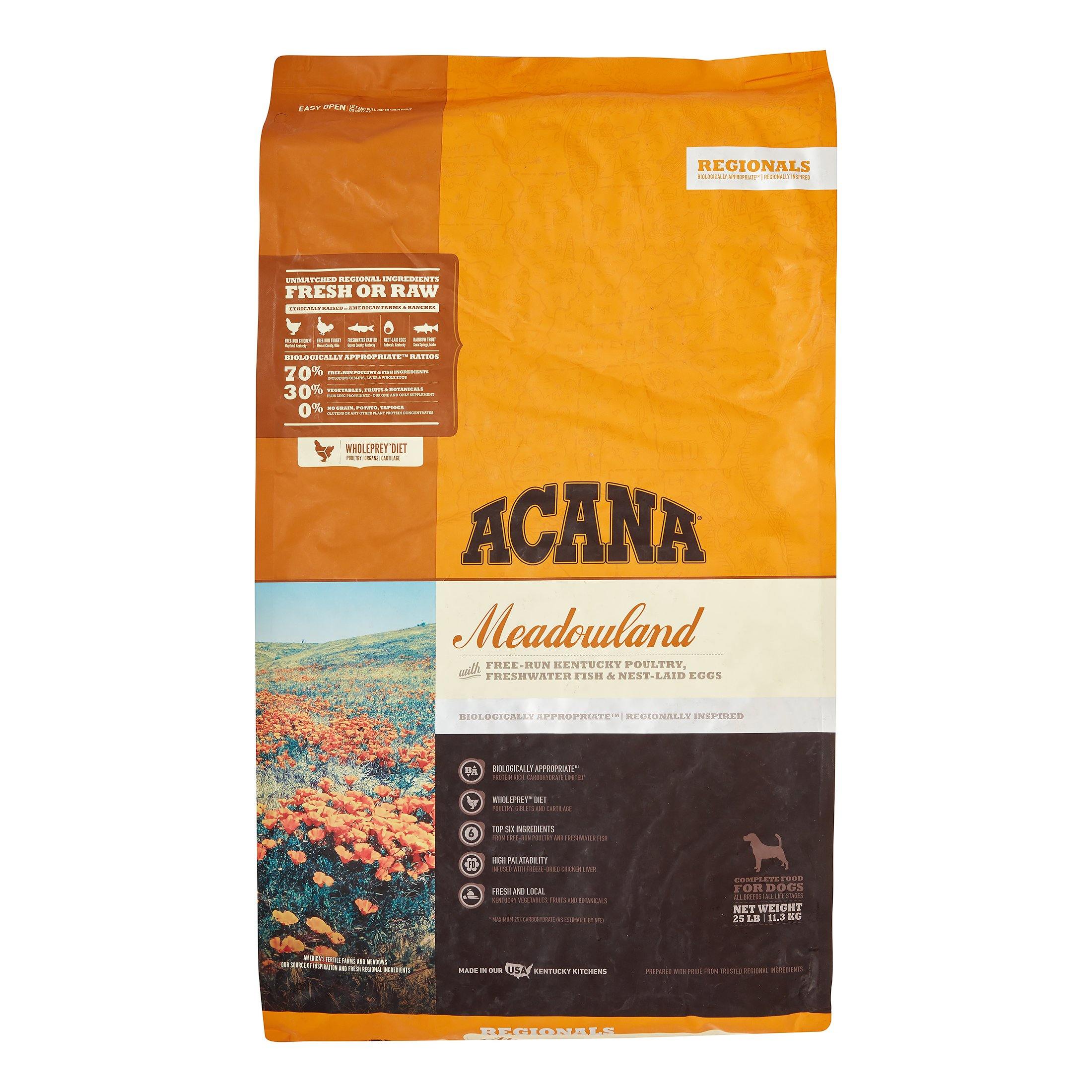Acana 'Kentucky Dogstar Chicken' Regionals Meadowlands Dog Dry Dog Food - 25 lb Bag