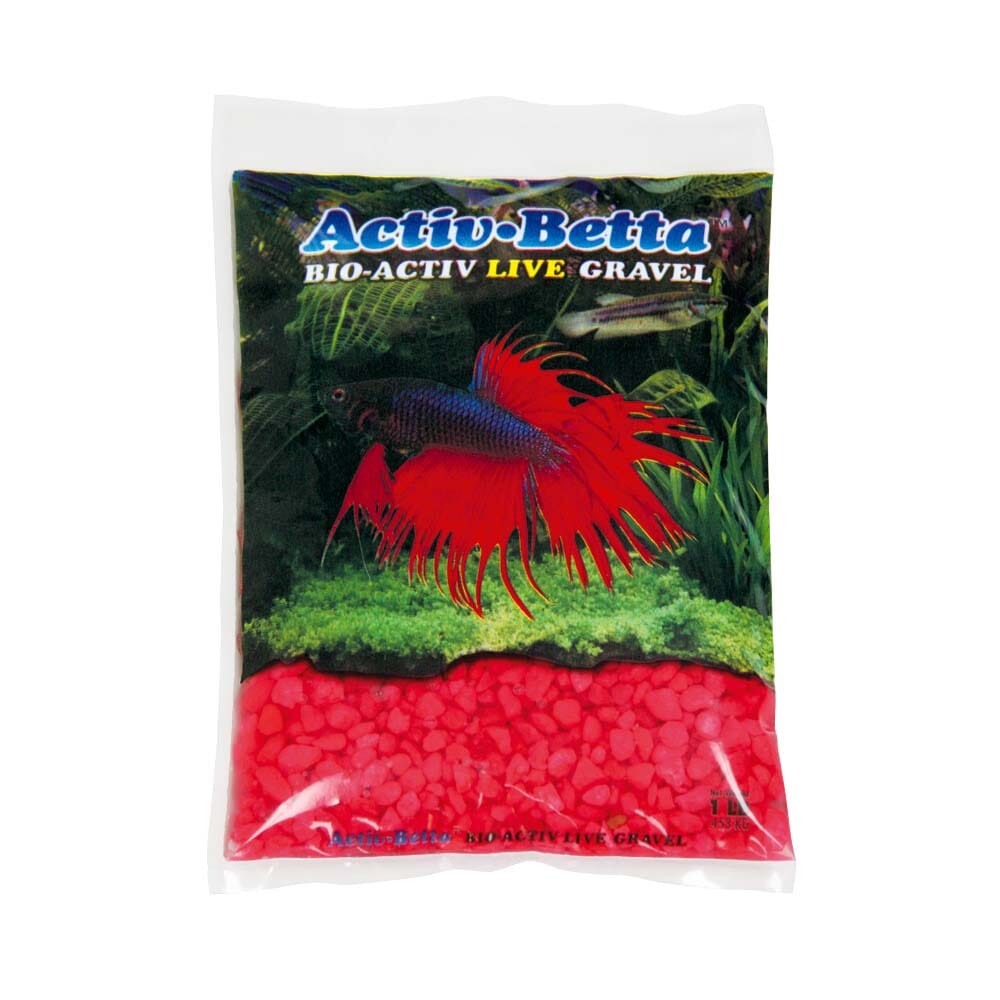 Activ-Betta Bio-Activ Live Betta Gravel Pink - 1 lb - 6 Count