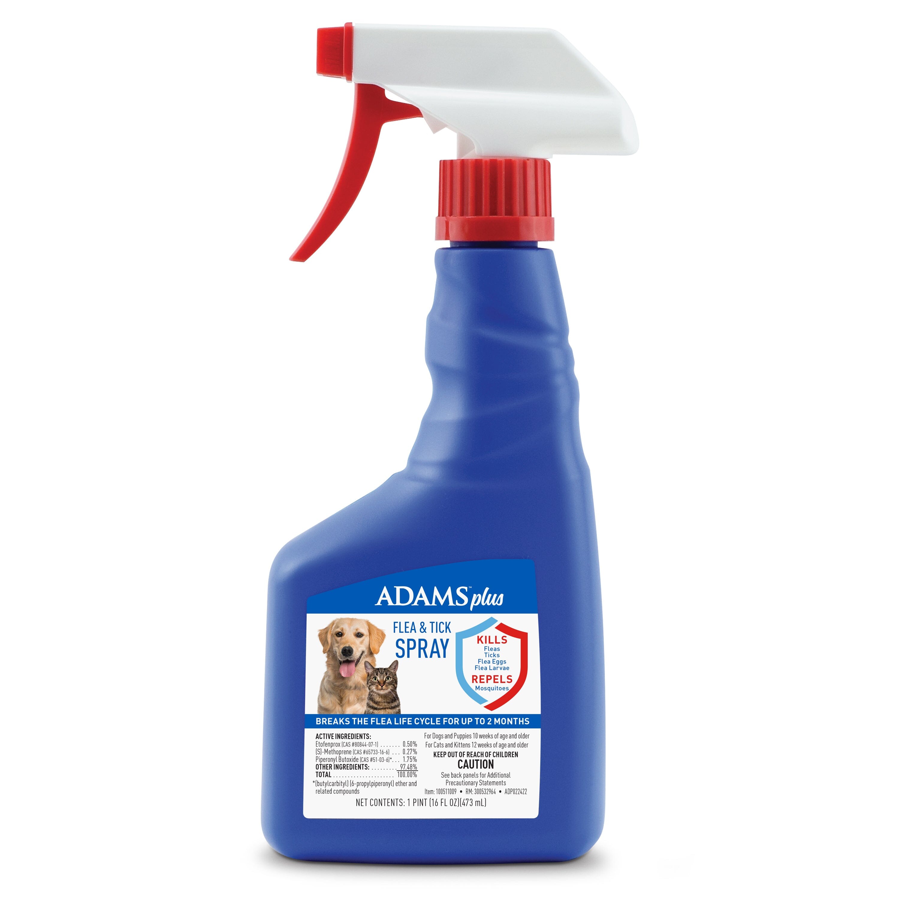 Adams Plus Flea & Tick Spray - 16 fl Oz