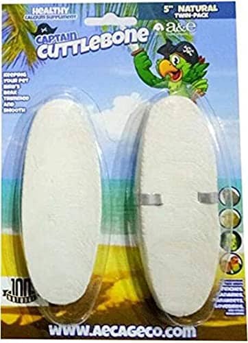 A&E Cage Company Natural Bird Cuttlebone Treats - 5 In - 2Pk