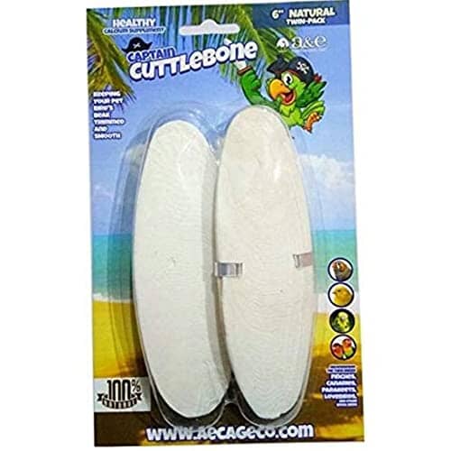 A&E Cage Company Natural Bird Cuttlebone Treats - 6 In - 2 Pack