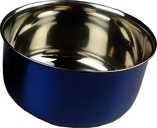 A&E Cage Company Stainless Steel Coop Cup with Bolt Hanger Bird Dish - Blue - 10 Oz  