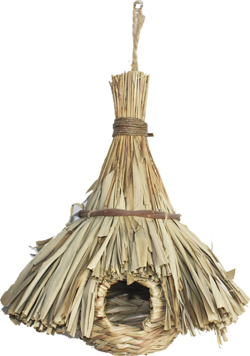 A&E Cage Company Tiki Hut Nest for Finch - 7.87 X 7.87 X 9 In