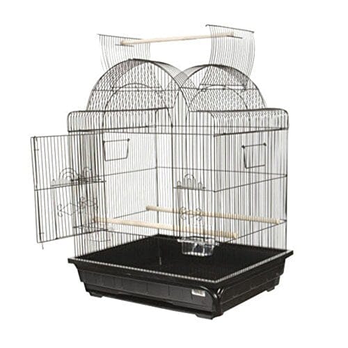 A&E Cage Company Victorian Open Top Bird Cage In Retail Box - Black - 25 X 21 X 32 In  