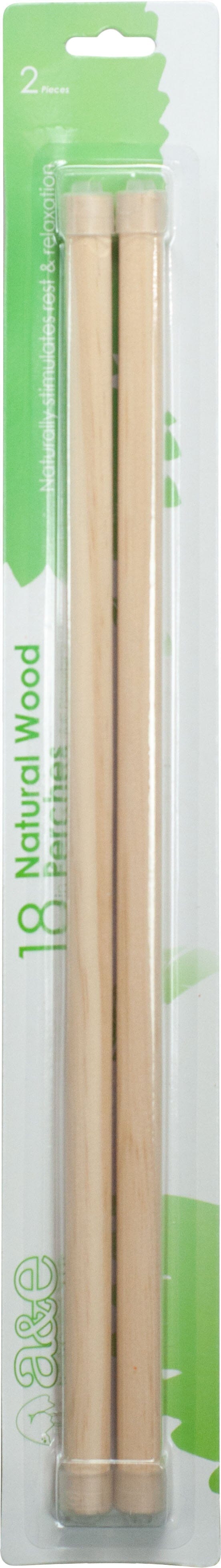A&E Cage Company Wooden Replacement Bird Perch - 18 X .75 In