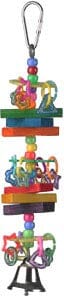 A&E Cage Happy Beaks Beads & Blocks Bird Toy - 7 X 2 X 1.75 In
