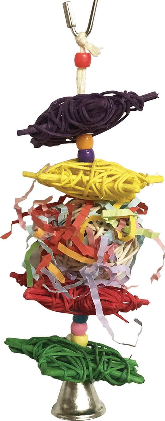 A&E Cage Happy Beaks Crinkle Crinkle Little Star Bird Toy - 8.26 X 2.56 X 2.56