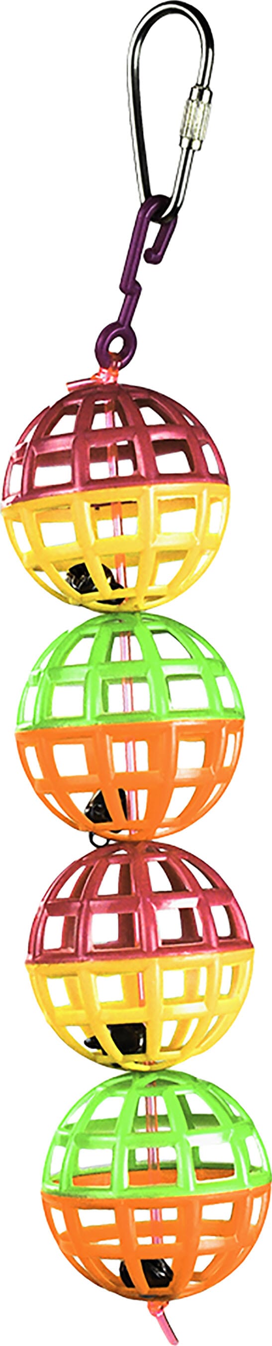 A&E Cage Happy Beaks Jingle Lattice Balls Bird Toy - 8 X 1.5 X 1.5 In