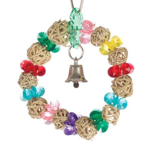 A&E Cage Happy Beaks Munch Ball Swing Bird Toy - 6 X 5 X 1 In