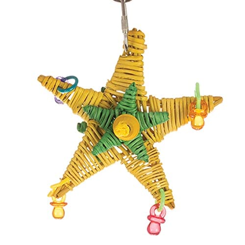 A&E Cage Happy Beaks Star Power Bird Toy - 5 X 5 X 1 In