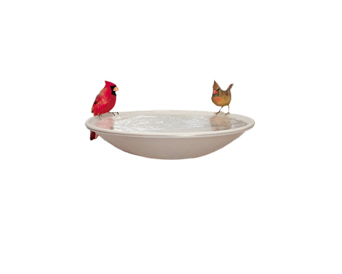 Allied Precision Heated Bird Bath with Ex-Tilt Deck Mount - Beige - 20 In - 150 Watt
