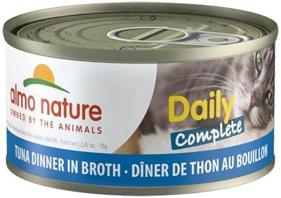 Almo Nature Cat Daily Complete Tuna Dinner in Broth Canned Cat Food - 2.47 oz Cans - Case of 24