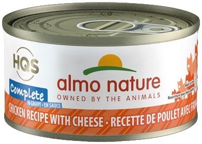 Almo Nature HQS Complete Chicken with Cheese in Gravy Canned Cat Food - 2.47 oz Cans - Case of 24