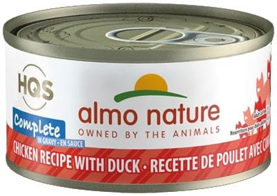 Almo Nature HQS Complete Chicken with Duck in Gravy Canned Cat Food - 2.47 oz Cans - Case of 24