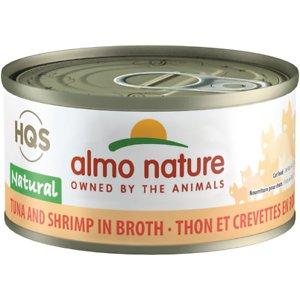 Almo Nature Tuna with Shrimp Canned Cat Food - 2.47 oz Cans - Case of 24