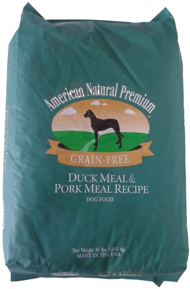 American Natural Grain Free Duck Pork Dry Dog Food 30 lb Bag