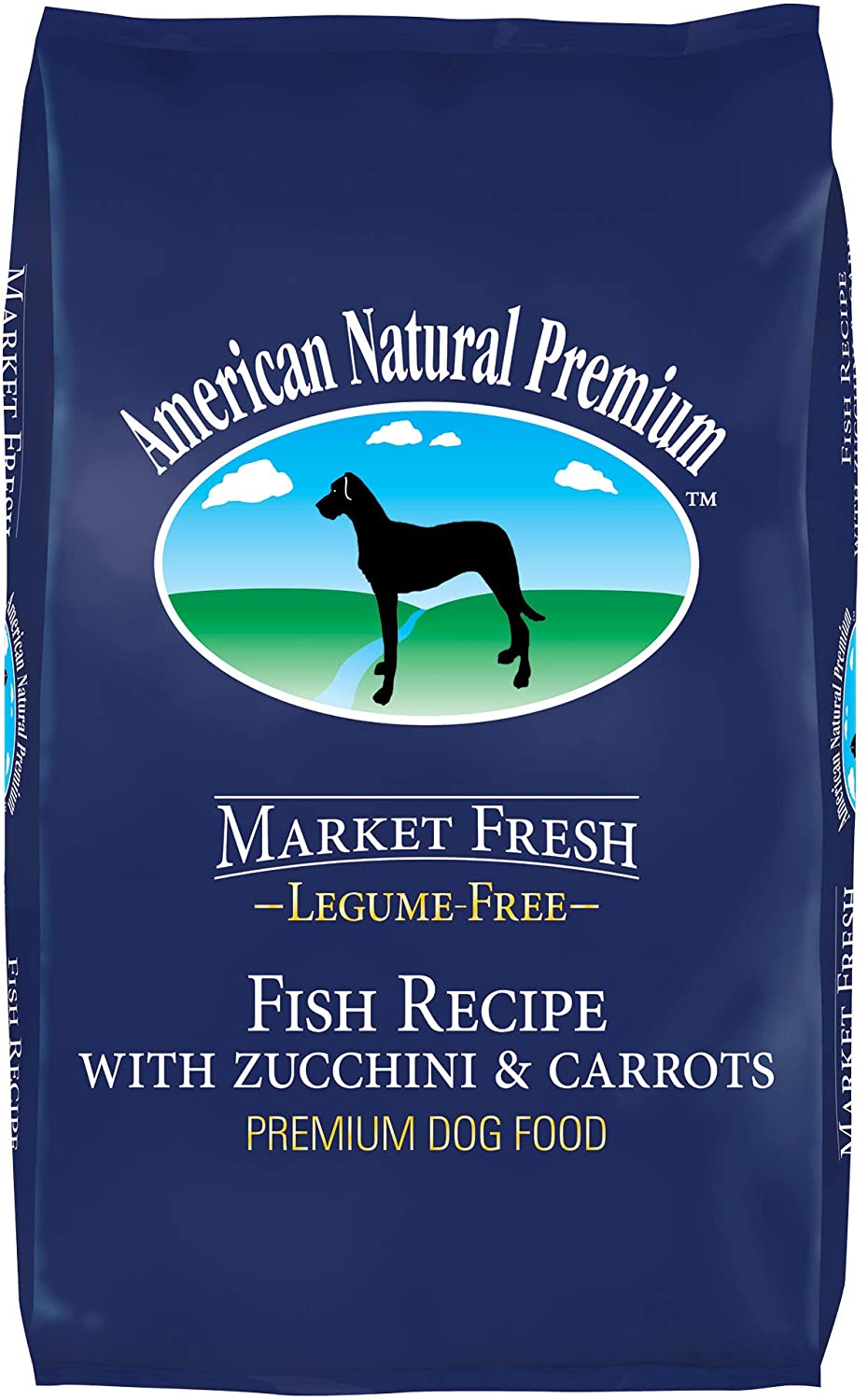American Natural Market Fresh Legume Free Fish with Zucchini & Carrots Dry Dog Food - 12 lb Bag
