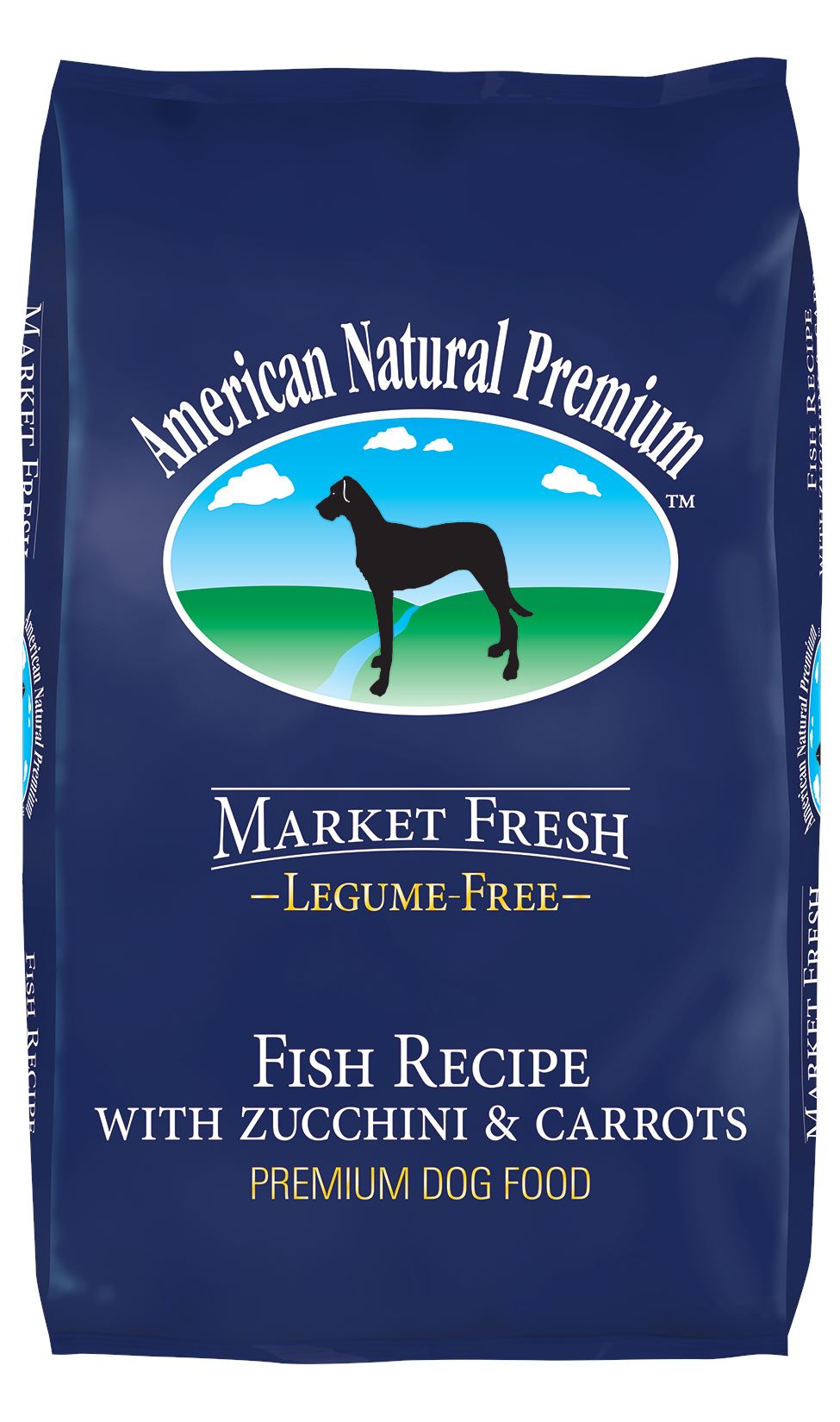 American Natural Market Fresh Legume Free Fish with Zucchini & Carrots Dry Dog Food - 4 lb Bag
