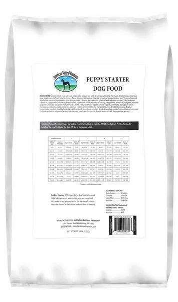 American natural puppy store food