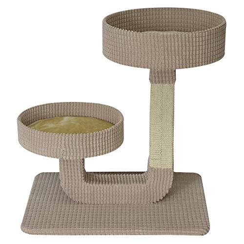 Animal Treasures Cat Tree Scratcher - Double Pedestal - 24"