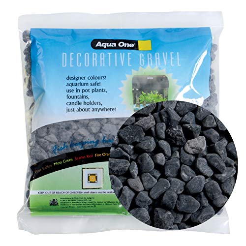 Aqua One Decorative Gravel - Black Ice - 500 g