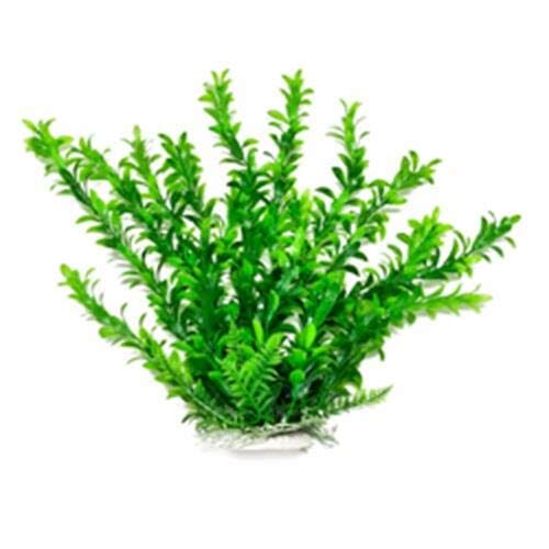 Aquatop Anacharis-Like Weighted Plastic Aquarium Plant - Green - 12 In