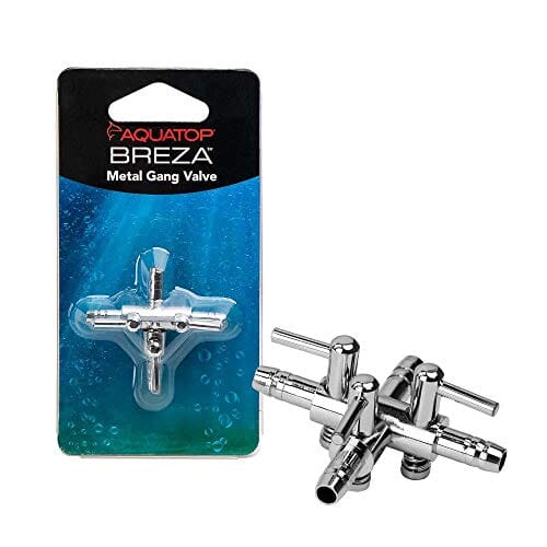 Aquatop Breza 3-Way Metal Gang Valve Aquatics Air Control - Gray