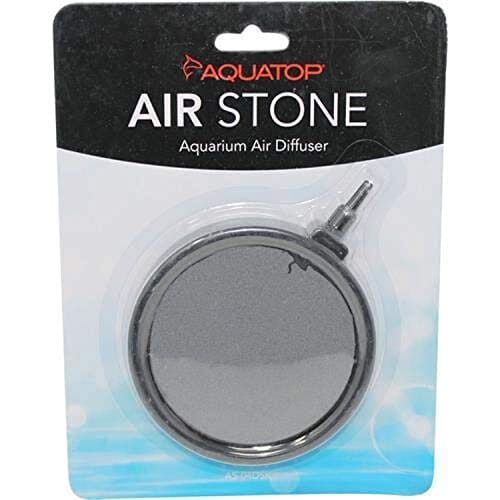 Aquatop Breza Airstone Disk Aquatic Air Stones - Orange - 4 In
