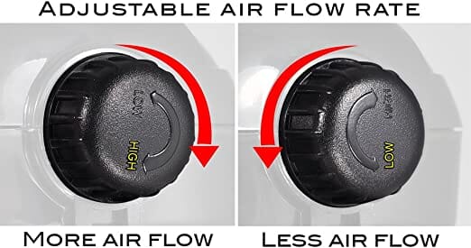 Aquatop Breza Single Outlet Aquarium Air Pump - Black - Up To 40 Gal